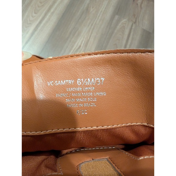Vince Camuto Women Shoes 6.5M Samtry Buckled Riding Golden Burnished Leather - Picture 15 of 16